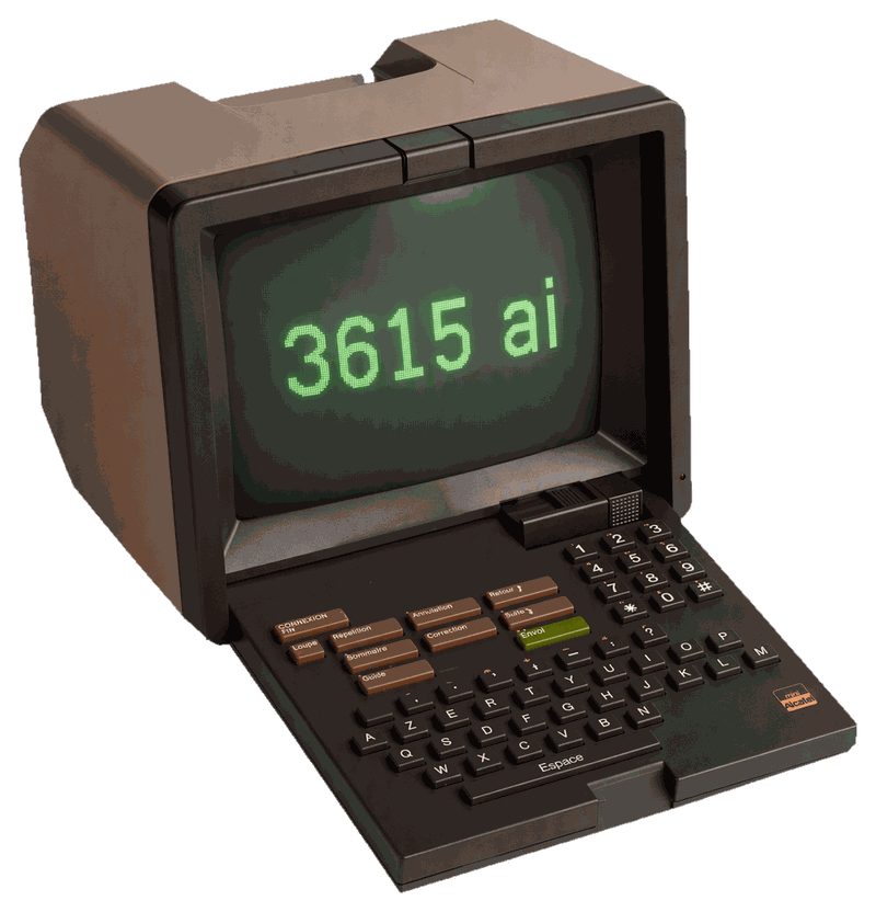 Minitel 3615.ai — écran 3615 ai