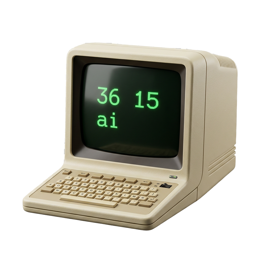 Minitel 3615.ai — écran 36 15 ai